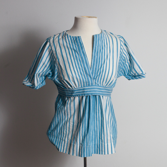 BCBGMaxAzria Striped Top M - Picture 2 of 6